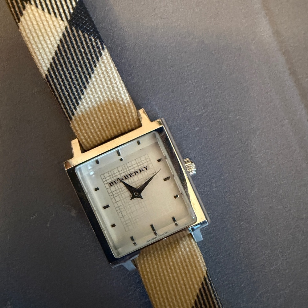 Burberry Tan Leather Strap Watch
